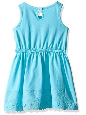 Girls' Solid Sleeveless Dress
