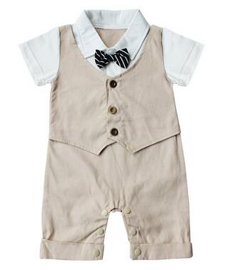Baby Boy Formal Party Wedding Tuxedo Waistcoat Outfit Suit