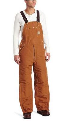 Men's Quilt Lined Duck Bib Overalls