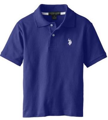 Boys' Short Sleeve Pique Polo