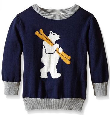 Baby Boys' Intarsia Bear Sweater