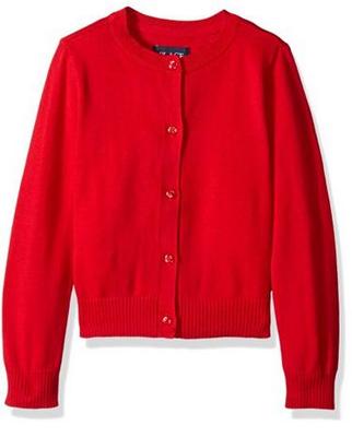 Girls' Uniform Cardigan Sweater