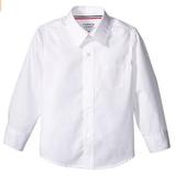Boys' Long Sleeve Single Pocket Sport Shirt Detailed